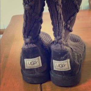 Brown UGG slip on boots